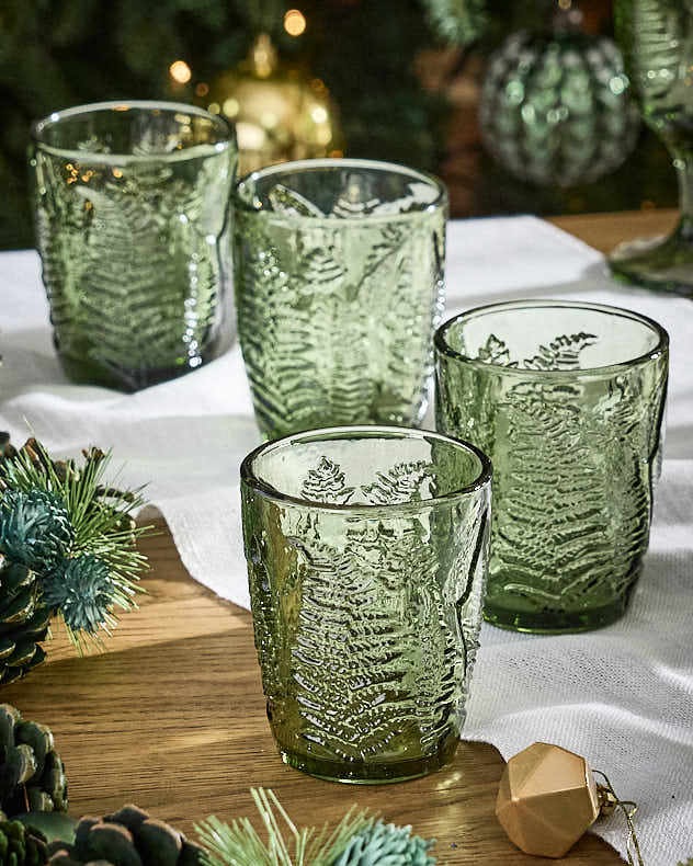 Fern Leaf Glassware Collection