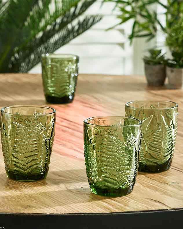 Fern Leaf Glassware Collection