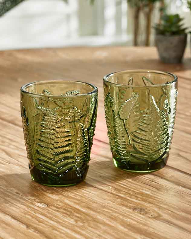 Fern Leaf Glassware Collection
