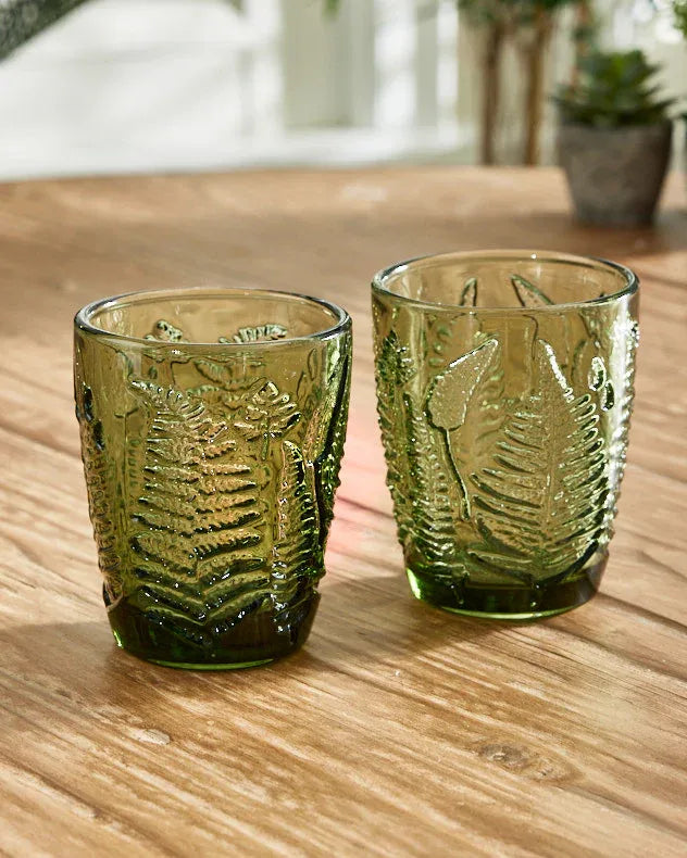 Fern Leaf Glassware Collection