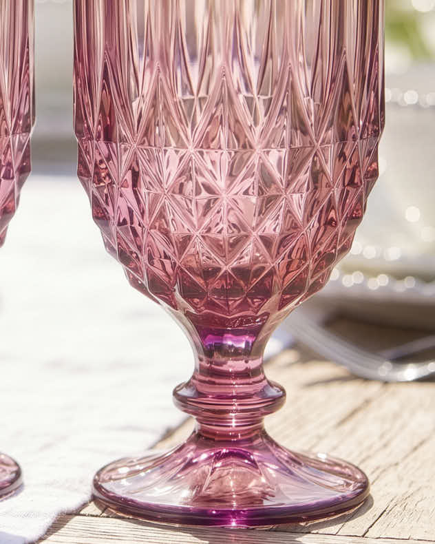 Amethyst Diamond Wine Goblet