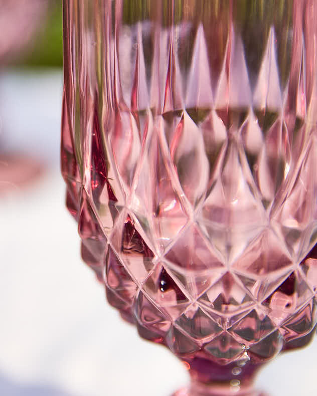 Amethyst Diamond Wine Goblet