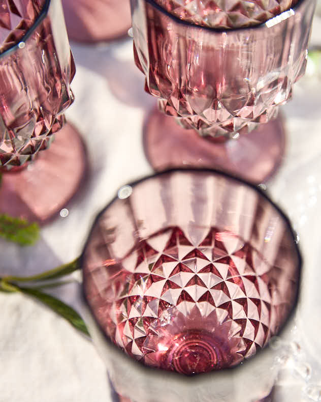 Amethyst Diamond Wine Goblet