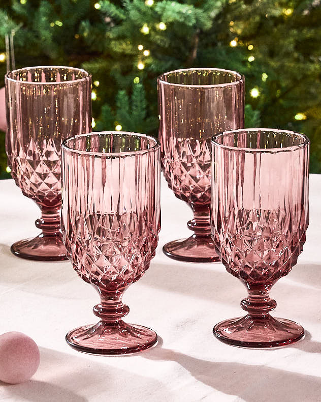 Amethyst Diamond Wine Goblet