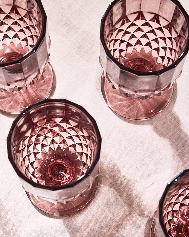 Amethyst Diamond Wine Goblet