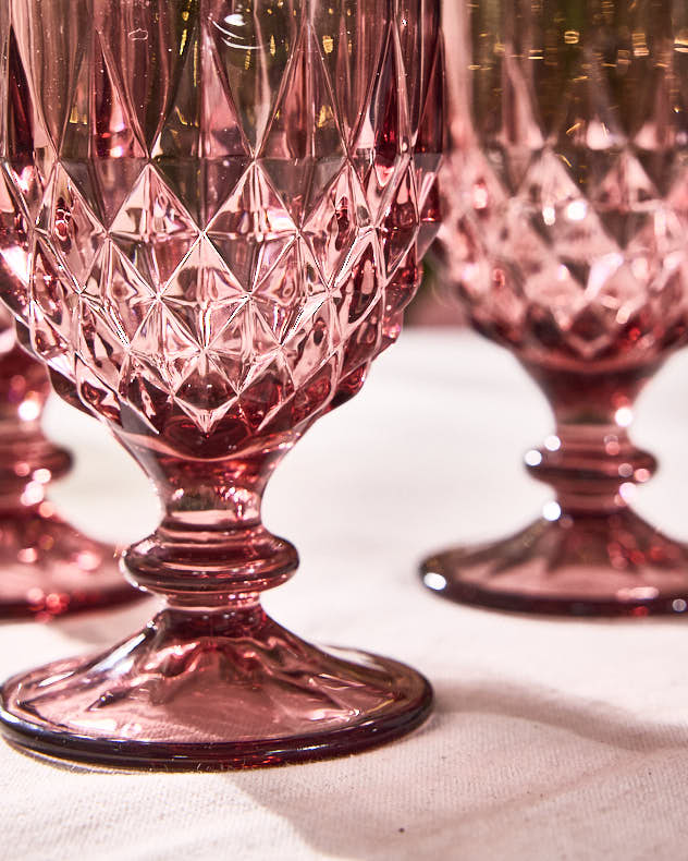 Amethyst Diamond Wine Goblet