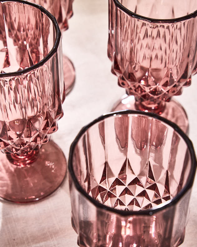 Amethyst Diamond Wine Goblet