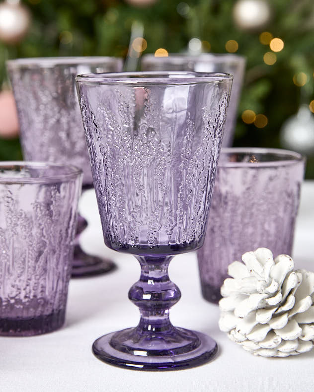 Lavender Wine Goblet
