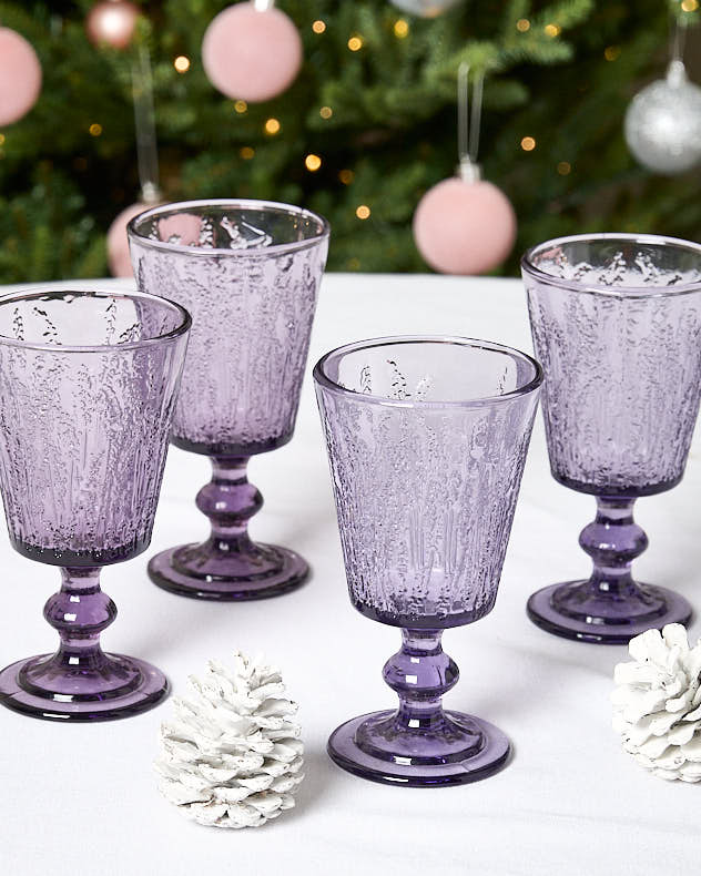 Lavender Wine Goblet
