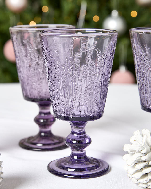 Lavender Wine Goblet