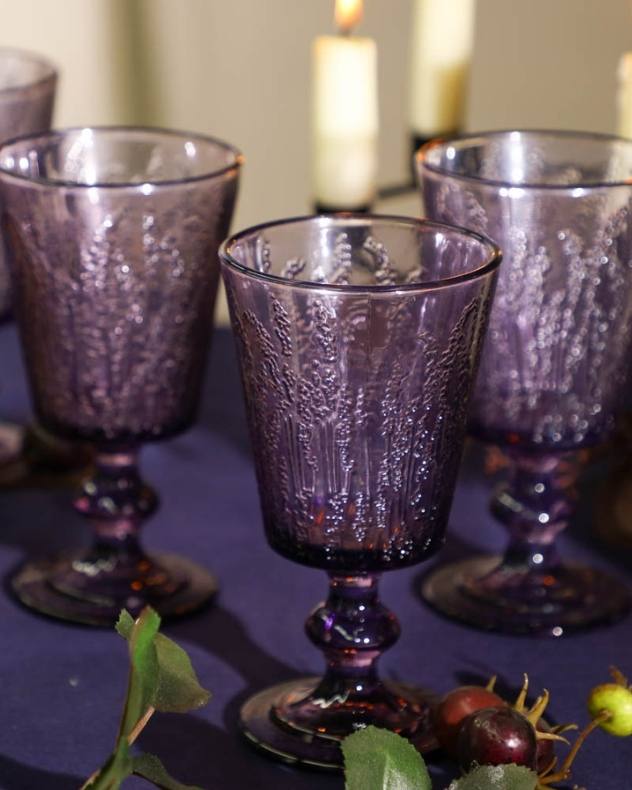 Halloween Purple Wine Goblets
