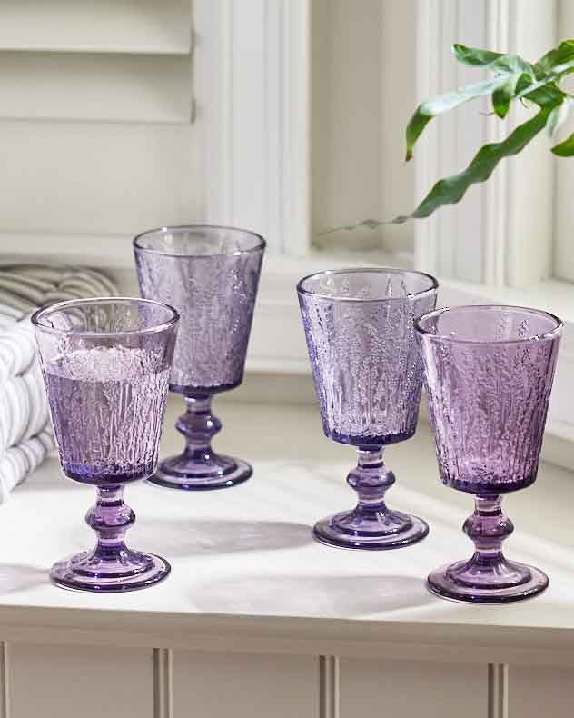Verre à vin à la lavande