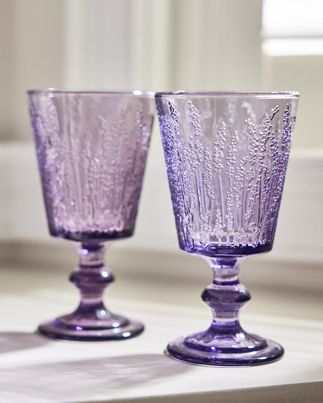 Lavender Wine Goblet