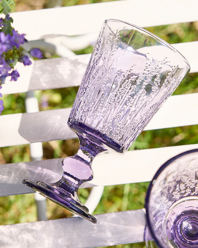 Wine Glasses - Lavender Wine Goblet