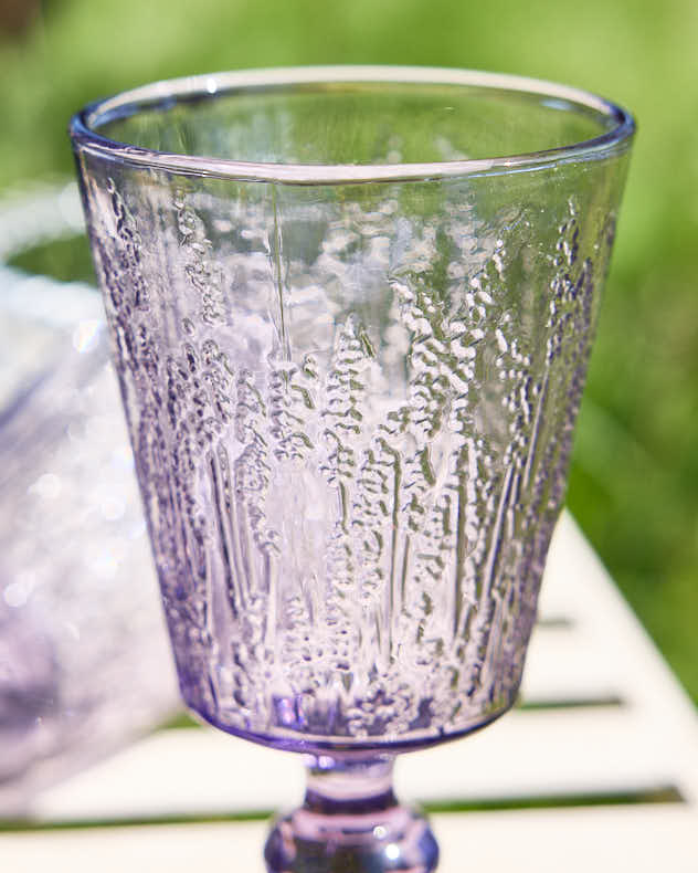 Wine Glasses - Lavender Wine Goblet