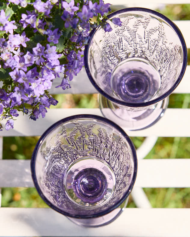 Wine Glasses - Lavender Wine Goblet