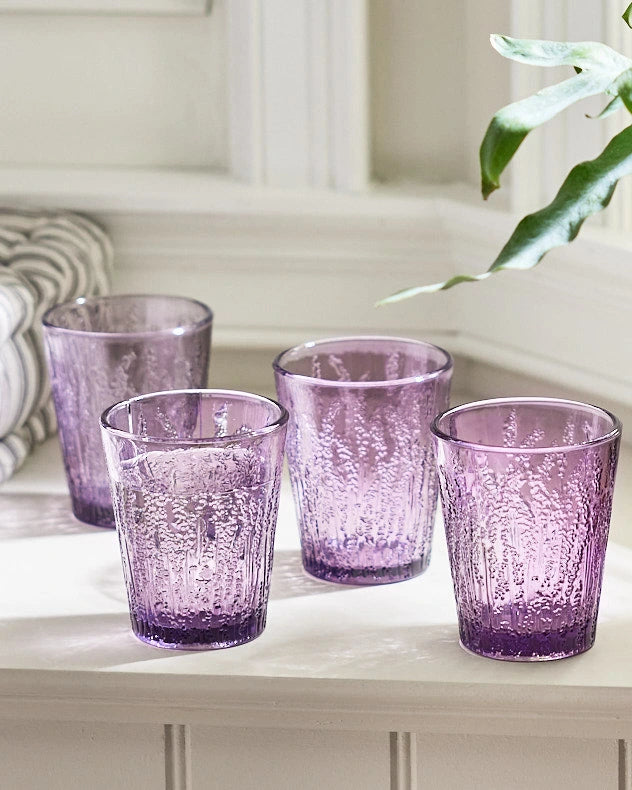 Set of 4 Lavender Tumblers