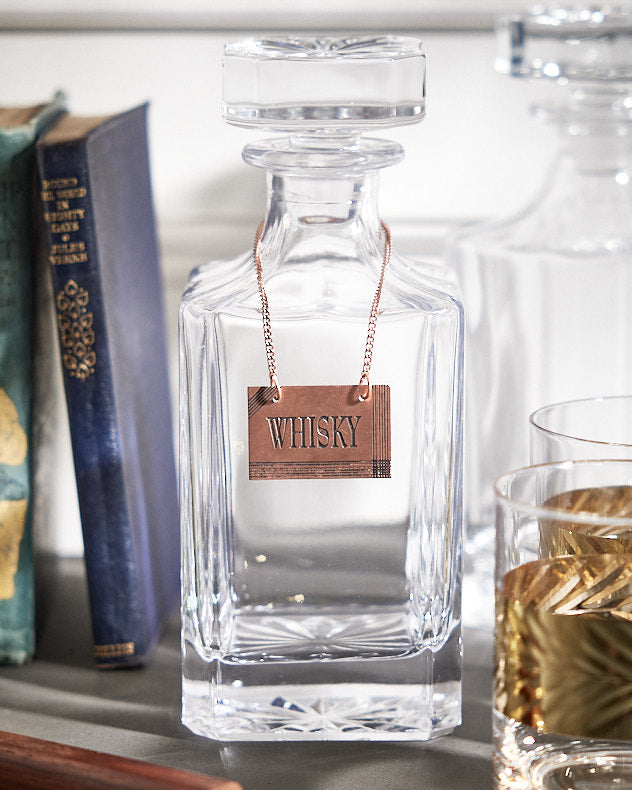 Copper Whisky Decanter Tag