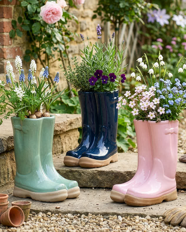 Pots & Planters Large - Welly Boot Planter
