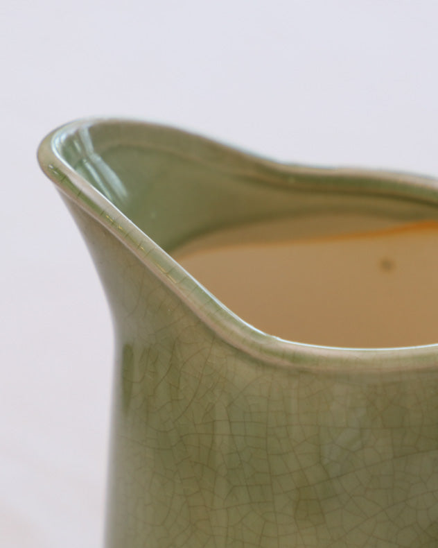 Vases - Green Fern Pitcher Jug Vase