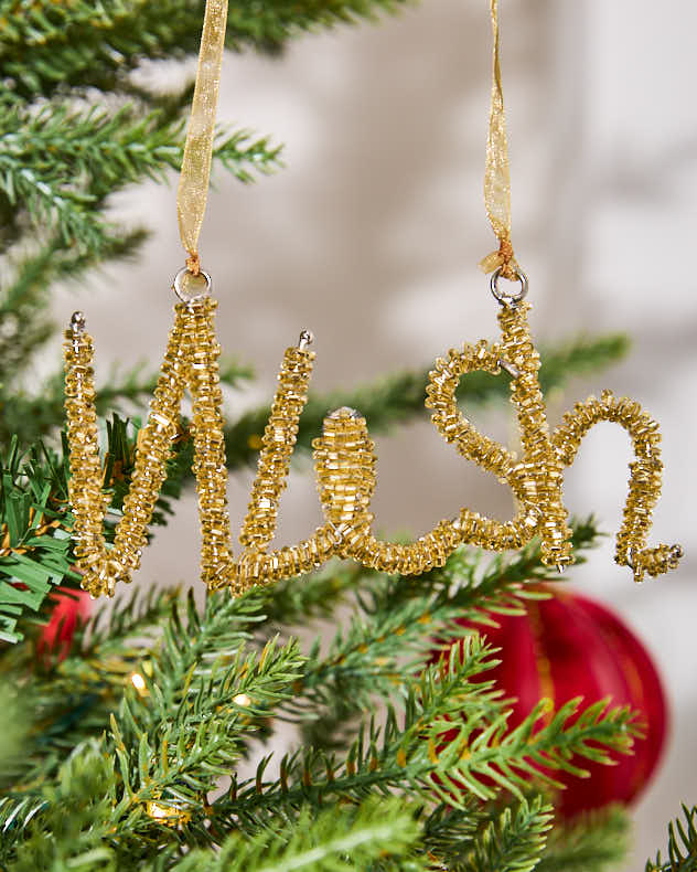 Golden Wish Tree Decoration