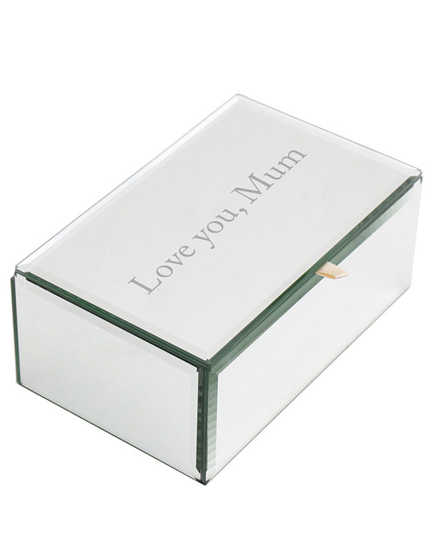 Personalised Mirror Sparkle Jewellery Box