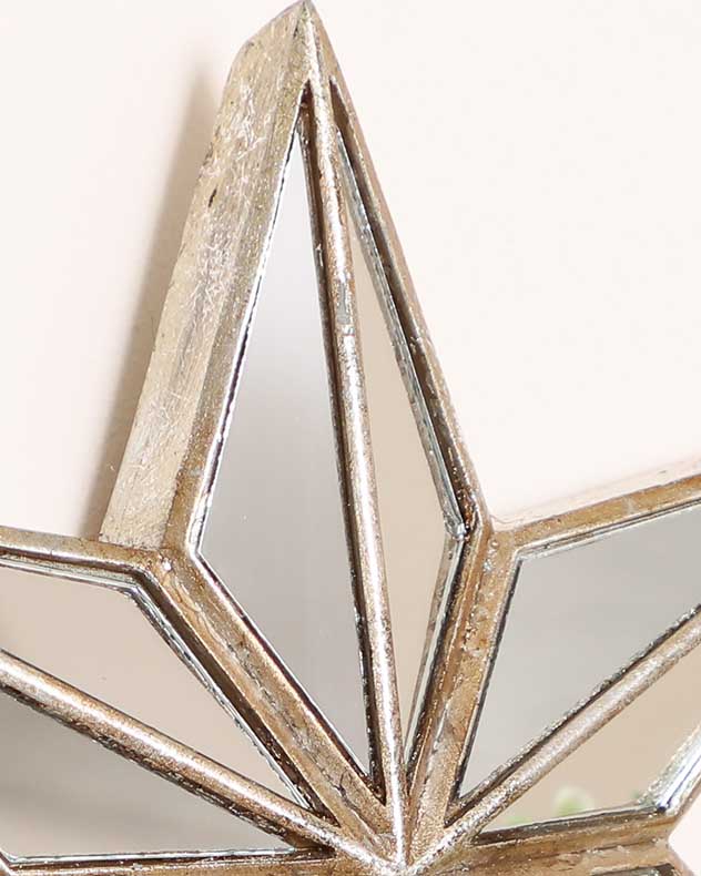 Contemporary Mirrored Star Wall Decoration