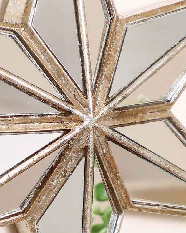 Contemporary Mirrored Star Wall Decoration
