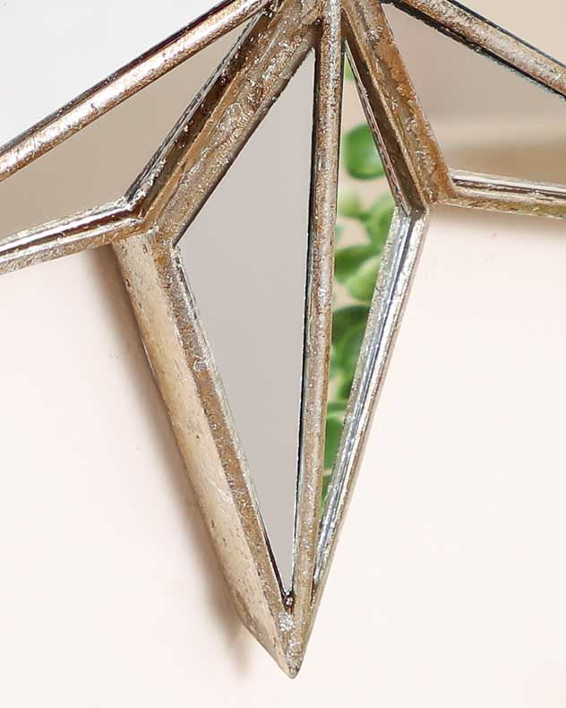 Contemporary Mirrored Star Wall Decoration