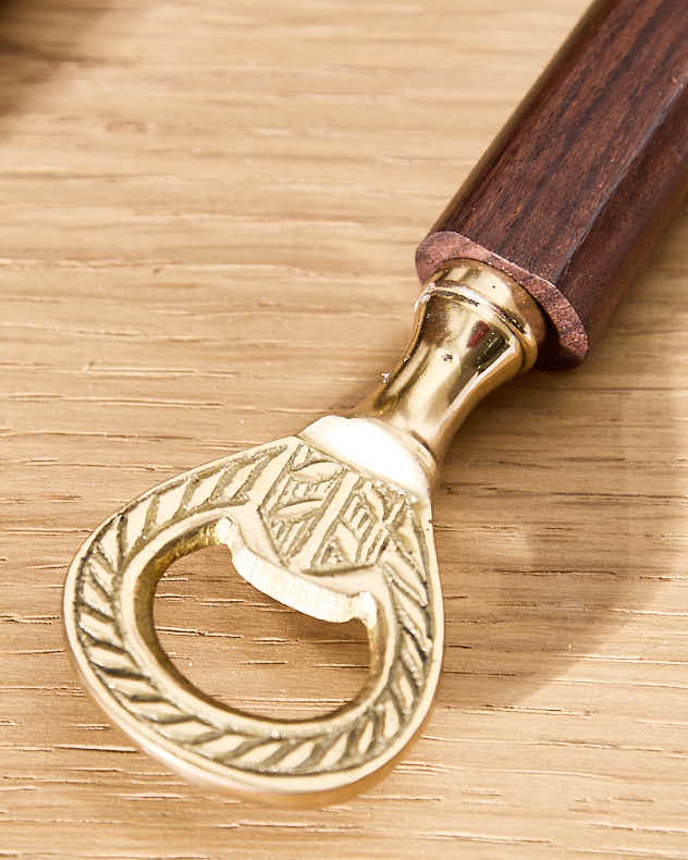 Bottle Openers - Brass Magnifying Glass &amp; Bottle Opener