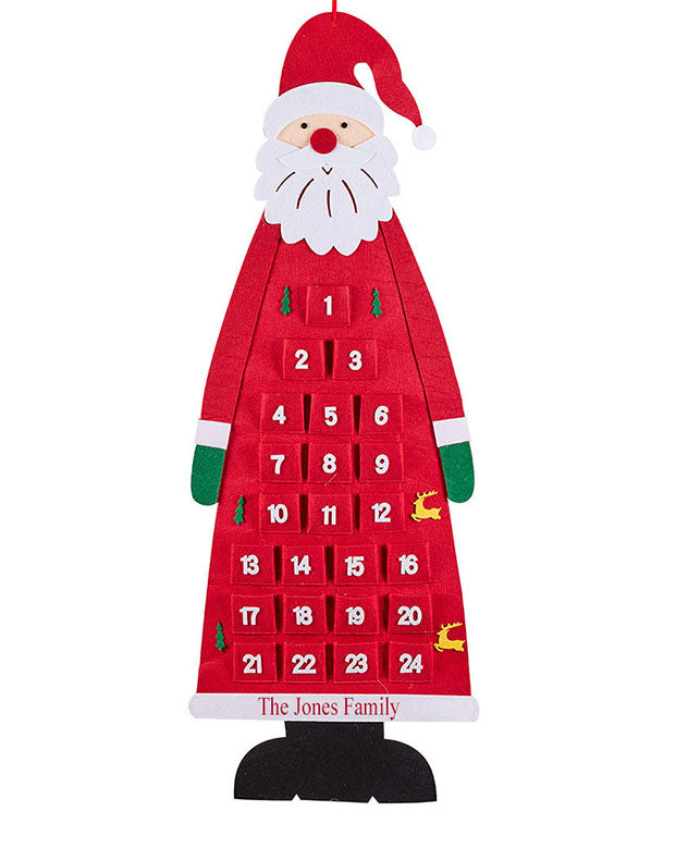 Advent Calendars - Personalised Santa Claus Advent Calendar