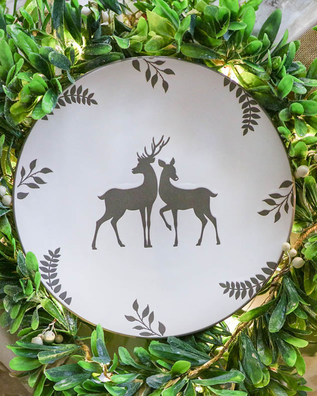 Grey Stag Dinner Plates