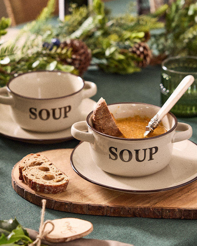 Cream Soup Bowl & Bread Plate Set