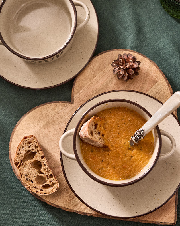 Cream Soup Bowl & Bread Plate Set