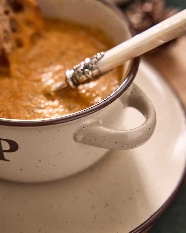 Cream Soup Bowl & Bread Plate Set