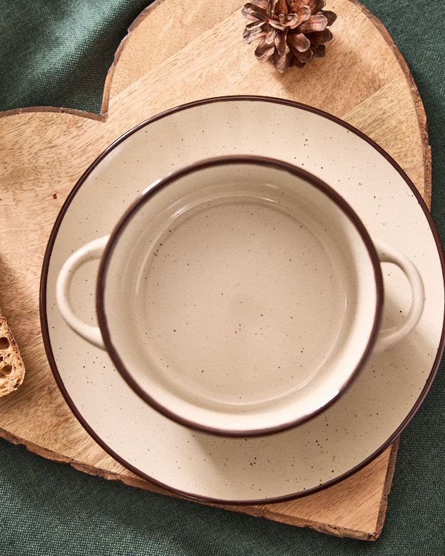 Cream Soup Bowl & Bread Plate Set