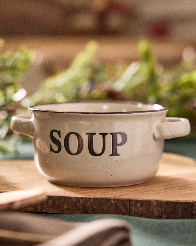 Cream Soup Bowl with Handles