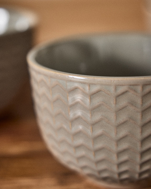 Wythe Large Grey Stoneware Mug