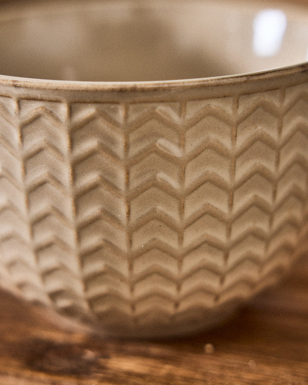 Mugs &amp; Coffee Cups - Wythe Large Beige Stoneware Mug