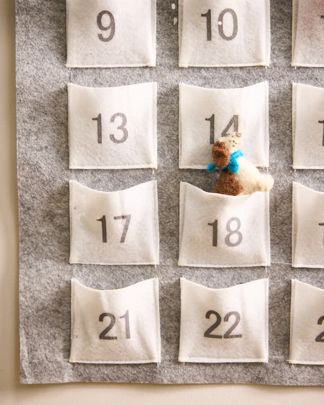 Personalised Grey Family Advent Calendar