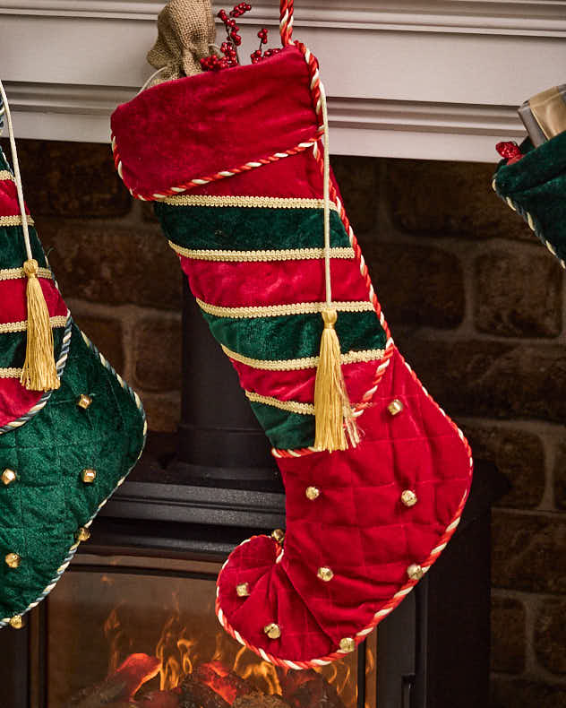 Luxury Jingle Bell Christmas Stocking