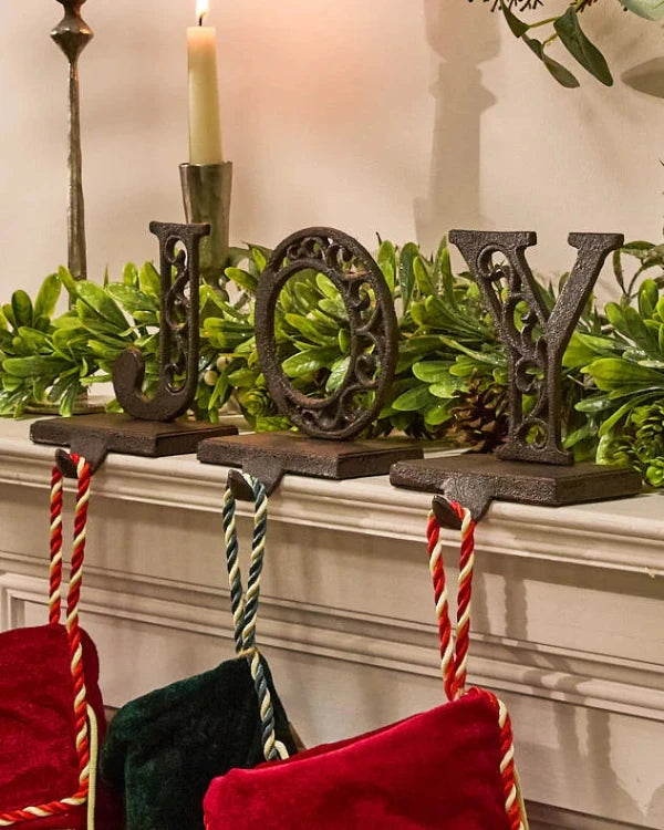 Stocking Holders - JOY Set of 3 Christmas Stocking Holders
