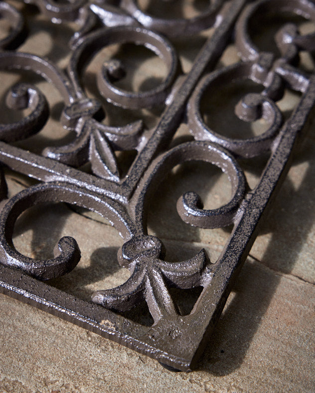 Cast Iron Scrolled Ornate Doormat