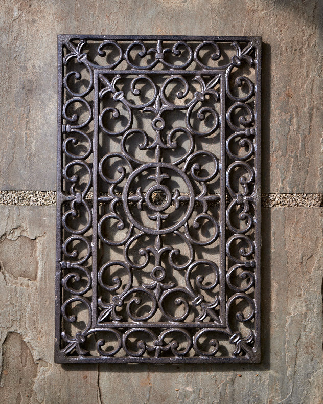 Cast Iron Scrolled Ornate Doormat