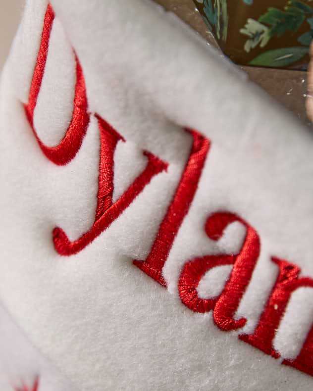 Personalised White Christmas Stockings
