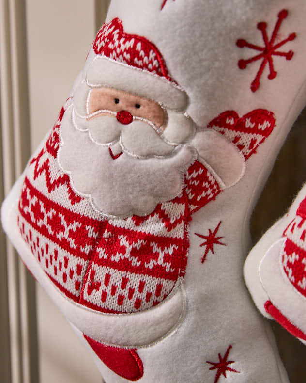 White Christmas Children's Stocking