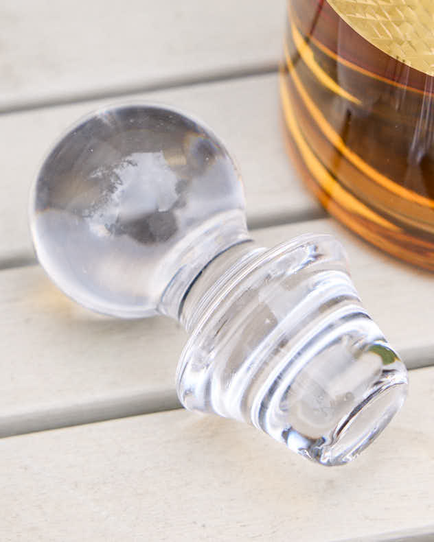 Diamond Embossed Gold Decanter