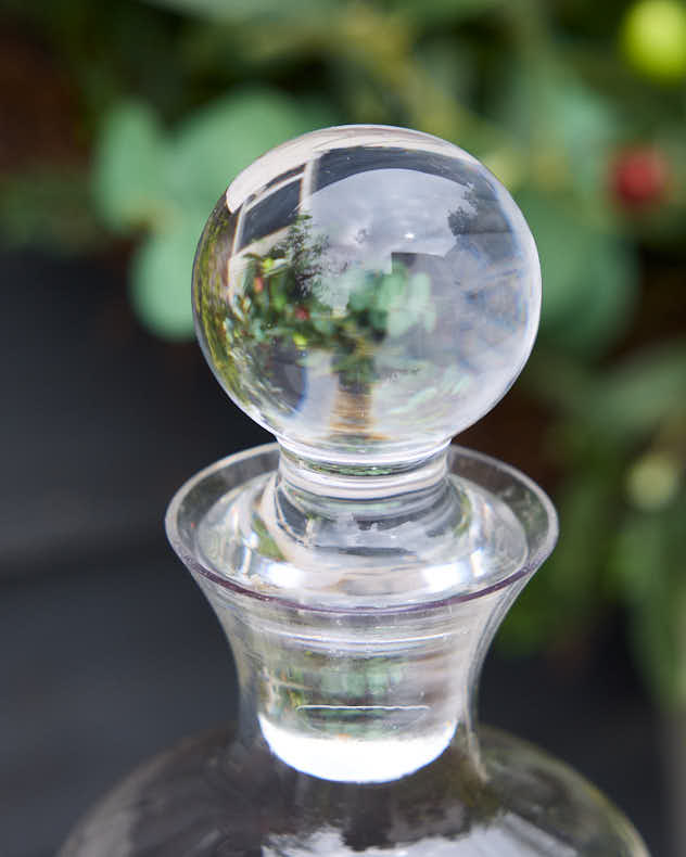 Diamond Embossed Gold Decanter