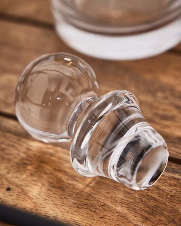 Diamond Embossed Gold Decanter