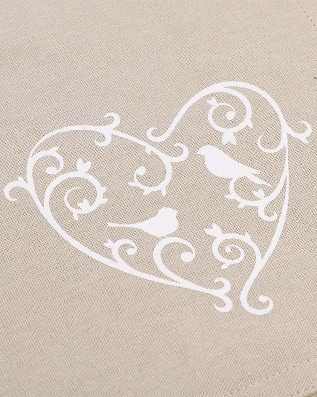 Set of 2 Love Birds Fabric Placemats